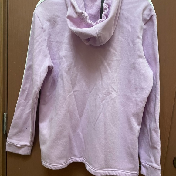 ⬇️ $25.00  ⬇️ Adidas light lilac Hoodie with white arm stripes - Picture 7 of 7